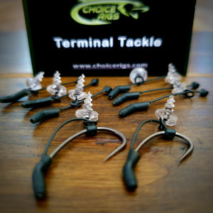 3x "Dark Matter D Rigs" With D Rig Kickers and J Precision Curve Shank Hooks