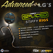 Load image into Gallery viewer, &quot;Thoroughbred&quot; ADVANCED LG Spliced Stiffy Rigs x3